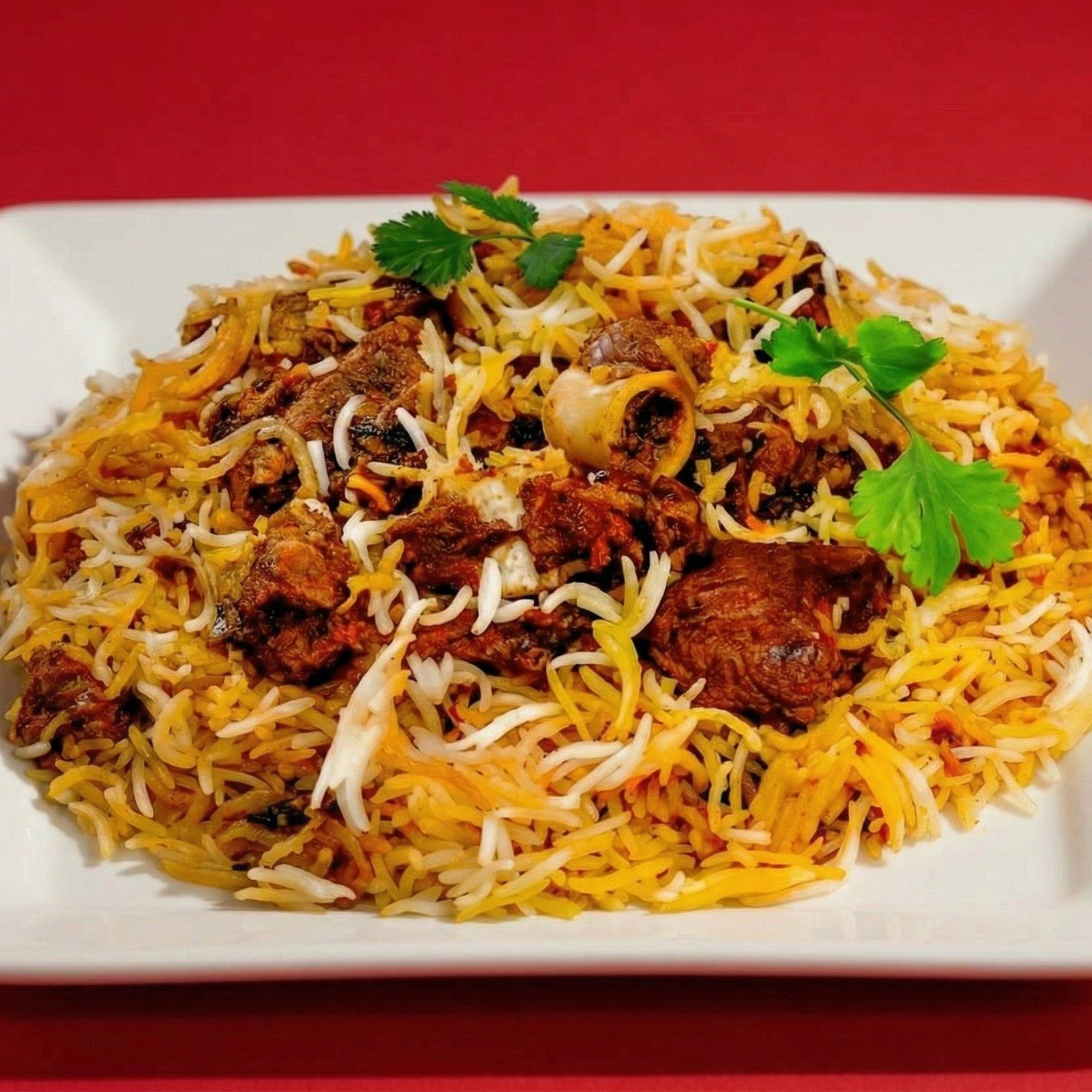 Goat Biryani.