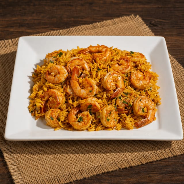 Shrimp Biryani.