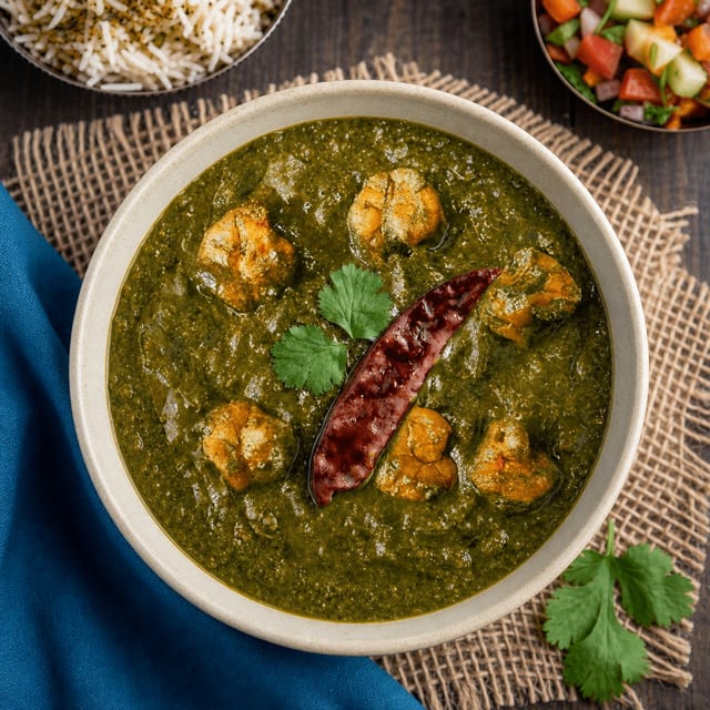 Shrimp Saag.