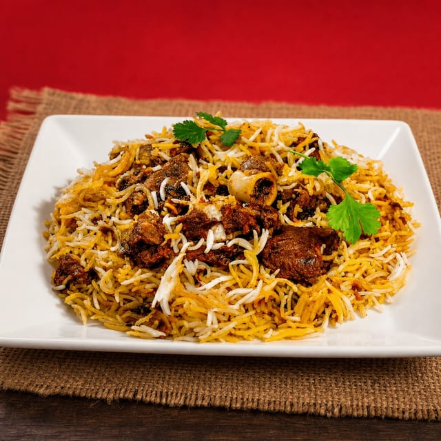 Goat Biryani.