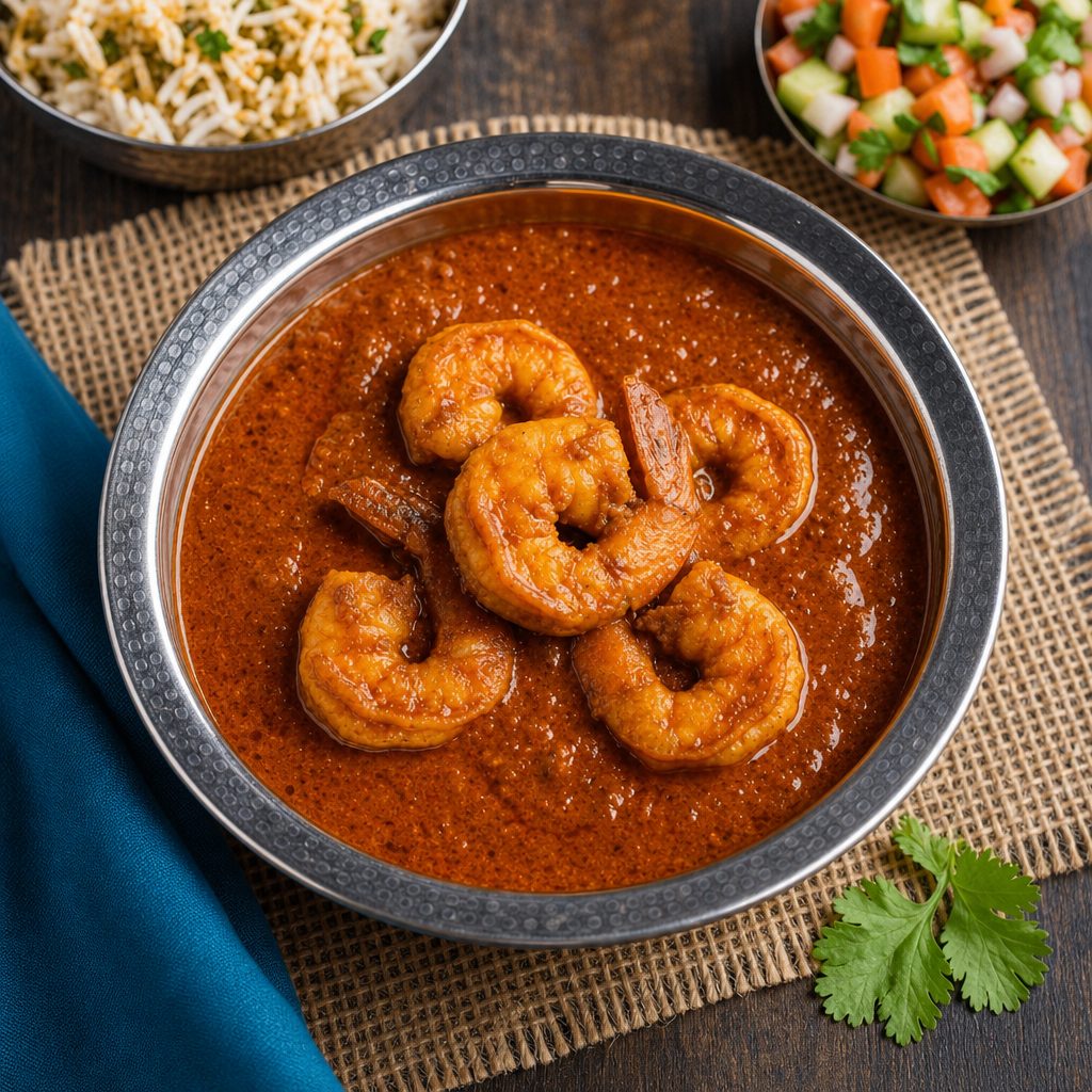 Shrimp Vindaloo.