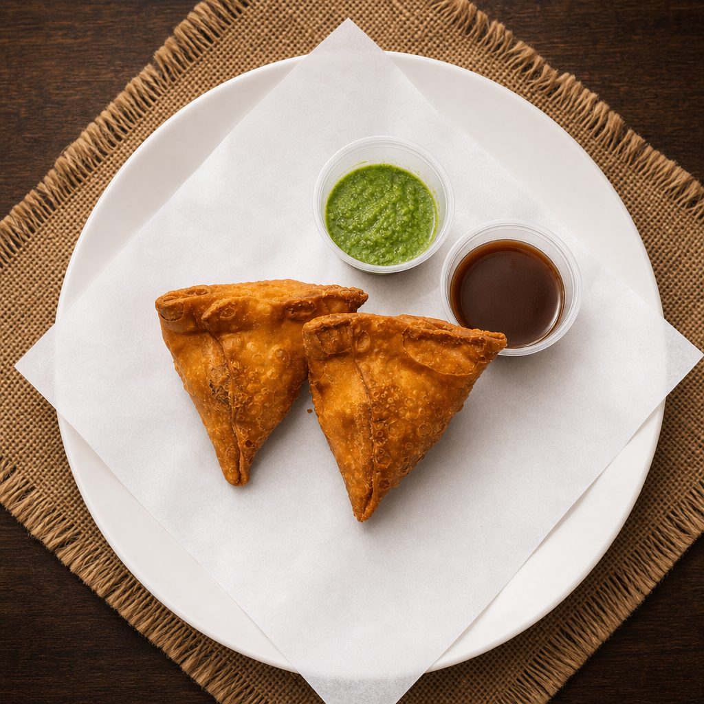 Samosas.