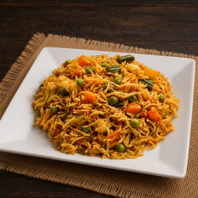 Vegetarian Biryani.