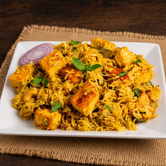 Paneer Biryani.
